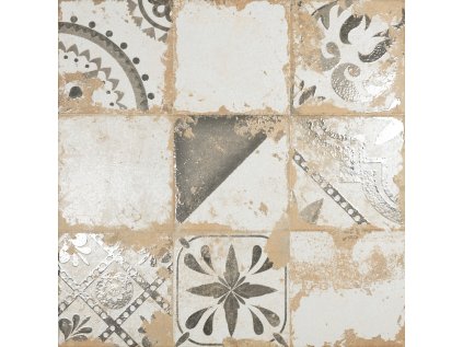 Dlažba El Molino Memory 7 gris struktura lesk rektifikovaná 58x58