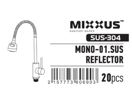 Baterie na studenou vodu MONO-01.SUS REFLEСTOR