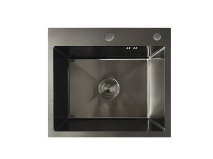 Nerezový dřez  MH5045 GRAPHITE se sifonem, grafitový