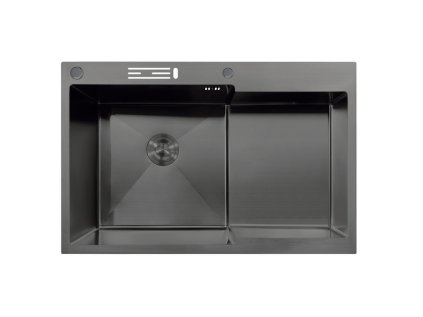 Nerezový dřez  MH7849L-HK GRAPHITE se sifonem, grafitový