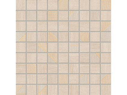 Mozaika Tubadzin Woodbrille Beige Lesk 30x30 cm