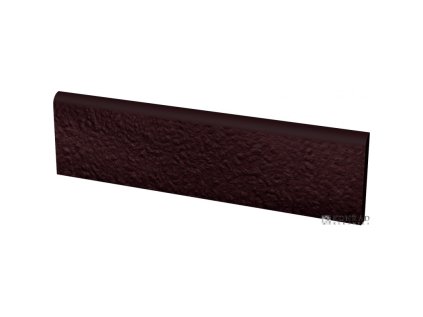 Dlažba šedá Brown Sokl Duro 8,1X30 cm