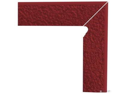 Dlažba šedá Rosa Sokl 2 El.-Pravý Duro 8X30 cm