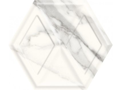 Obklad Morning Bianco Heksagon Struktura Lesk 19,8x17,1 cm