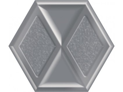 Dekor Morning Silver Heksagon Lesk 19,8x17,1 cm