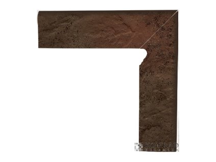 Dlažba Semir Brown Sokl Prav. Set 30X8.1 cm