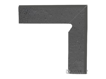 Dlažba Semir Grafit Sokl Prav. Set 30X8,1 cm