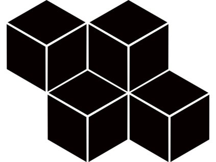 19108 19108 19108 obklad moz univ nero romb heksagon 20 4x23 8 cm