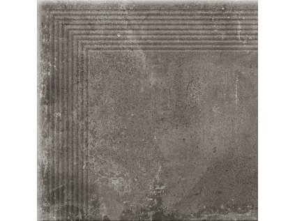 21568 21568 dlazba piatto antracyt schod roh 30x30 cm