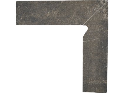 Dlažba Scandiano Brown Sokl 2 El.-Pravý 8,1X30 cm