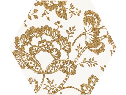 24442 24442 24442 dlazba dekor shiny lines gold c heksagon 19 8x17 1 cm