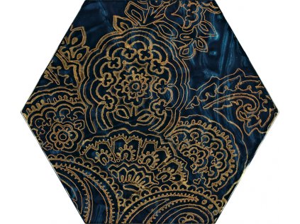 157767 28487 dekor urban colours blue hexagon sklo b 19 8x17 1 1