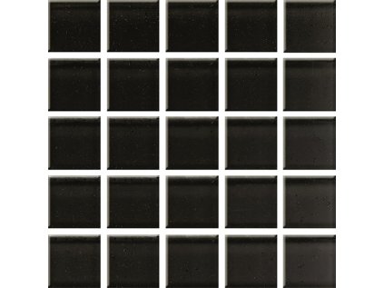 Dekor Majolika Black Sklo Mozaika 25x25 cm