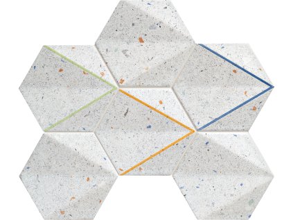 Mozaika Dots Grey 29,8x22,1 cm