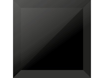 Dekor Quadra Crystal Black Glass 15x15 cm