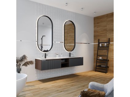 Dekor Concrete Platinum Glass Mosaic 25x25 cm