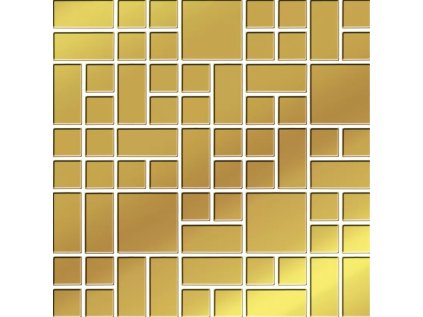164294 37936 dekor carrara sky gold glass glossy mosaic 25x25 1