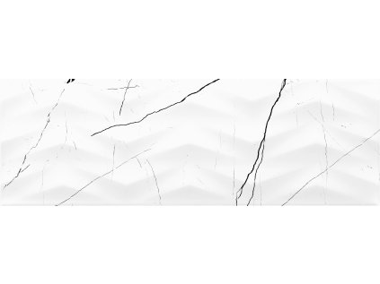 Obklad Prestige bílá Axis Glossy Rekt. 75x25 cm