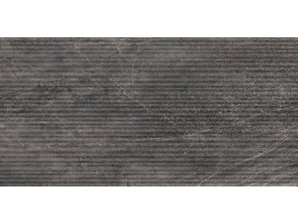 Dlažba Aspen Struttura Grooves Basalt Šedá Rekt. 30x60 cm