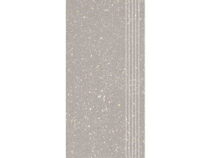 Schodovka Moondust Silver Šedá Mat. 59,8x29,8 cm