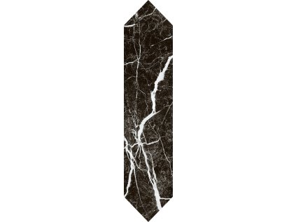 Listela Arctic černomodrá Nero Heksalong Lesk Černá 29,8x6,5 cm