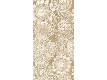 Obklad Mandala Wood Hnědá Mat. 60x30 cm