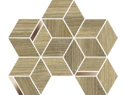 Dekor Brentwood Pireus Mosaic Hnědá 28,5x25 cm