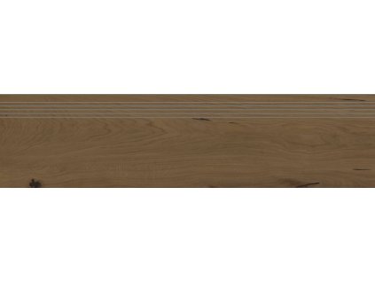 Schodovka RAKO Bricola DCPVD852 tmavě hnědá 30x120 cm