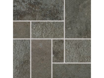 Dekor RAKO Como DDP34694 Hnědočerná 30x30 cm