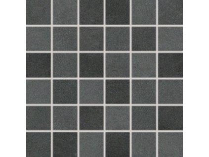 Mozaika RAKO Extra WDM05825 Černá 5x5/30x30 cm