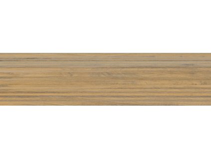 Schodovka RAKO Plywood DCPVD843 hnědá 30x120 cm