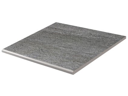 Schodovka RAKO Quarzit Outdoor DCH66738 Tm.šedá 60x60x2 r11 cm