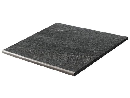 Schodovka RAKO Quarzit Outdoor DCH66739 Černá 60x60x2 r11 cm