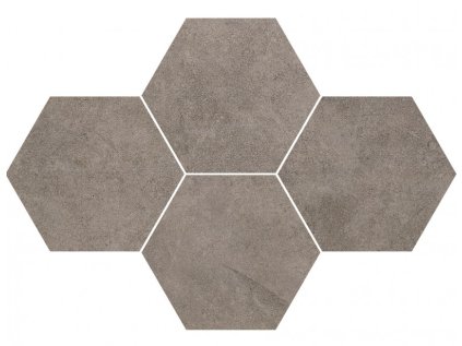 152176 24810 dlazba qubus dark grey mosaic hexagon 28 3x40 8 1