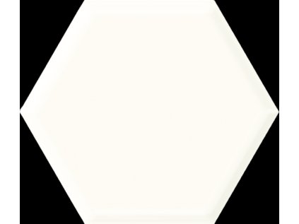 55135 55135 55135 164684 42551 obklad universalni heksagon white struktura lesk 19 8x17 1 1