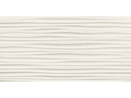 Obklad Arté Blanca wave struktura lesk rektifikovaný 30x60