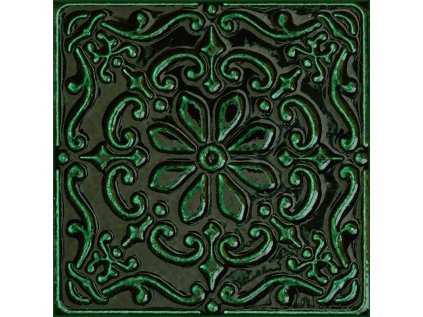 Dekor Tubadzin Tinta green lesk rektifikovaný 15x15