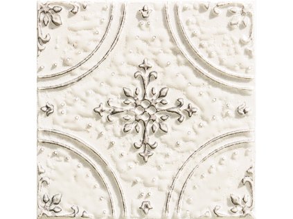 Dekor Tubadzin Tinta white lesk rektifikovaný 15x15