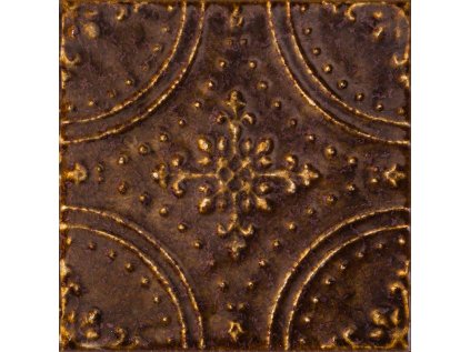 Dekor Tubadzin Tinta brown lesk rektifikovaný 15x15