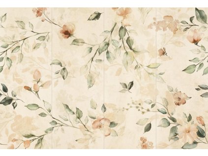 Dekor Tubadzin Pravia flower 4ks mat rektifikovaný 90x132