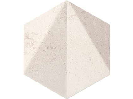 Dekor Tubadzin Free Space hex white struktura mat rektifikovaný 11x13