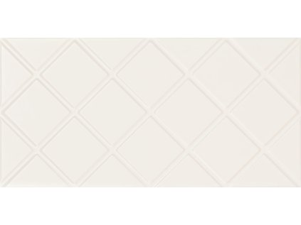 Obklad Arté Blanca geo struktura lesk rektifikovaný 30x60