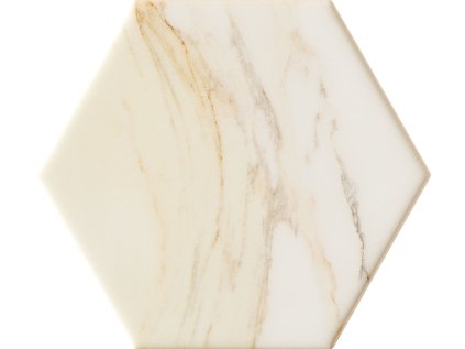 Obklad Tubadzin Flare white hex lesk 11x13