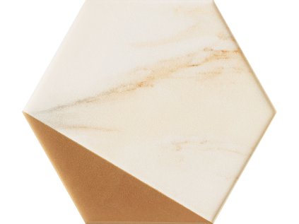 Dekor Tubadzin Flare gold hex lesk 11x13