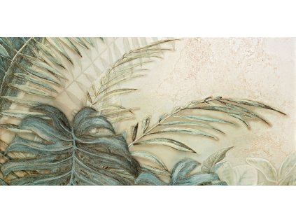 Dekor Tubadzin Alabaster Shine leaves 2B mat rektifikovaný 60x120