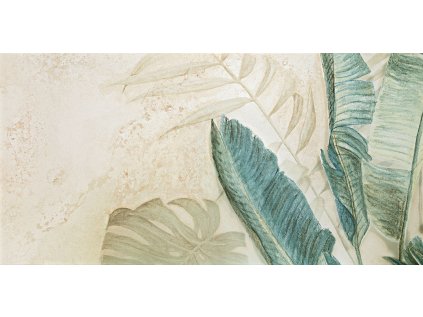 Dekor Tubadzin Alabaster Shine leaves 3A mat rektifikovaný 60x120