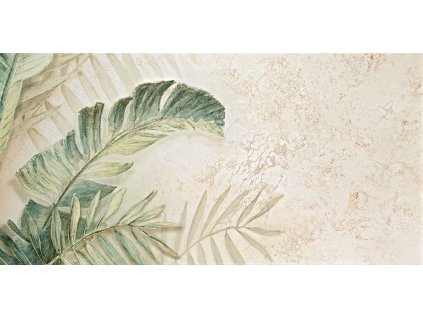 Dekor Tubadzin Alabaster Shine leaves 3B mat rektifikovaný 60x120