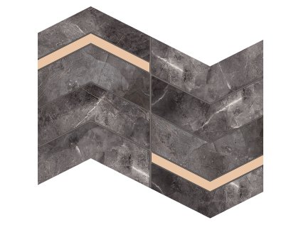 Mozaika Arté Blackwall black pololesk 25x30