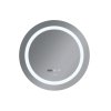 107389 koupelnove zrcadlo s led osvetlenim protizamlzovaci funkci regulaci jasu a hodinkami mc02 80 plain