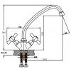Dřezová baterie  PREMIUM DOMINOX 271 (NUT)